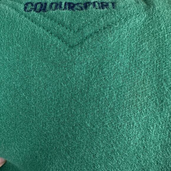 VTG Coloursport Sweatshirt Alexander Julian Colours Mens Medium Green Track Suit - Picture 11 of 12